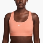 Nike Swoosh Light Sports Bra - Apricot Agate/White