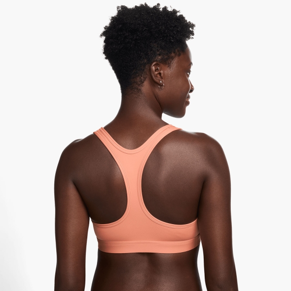 Nike Swoosh Light Sports Bra - Apricot Agate/White