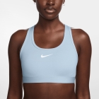 Nike Swoosh Sports Bra - Light Armory Blue/White