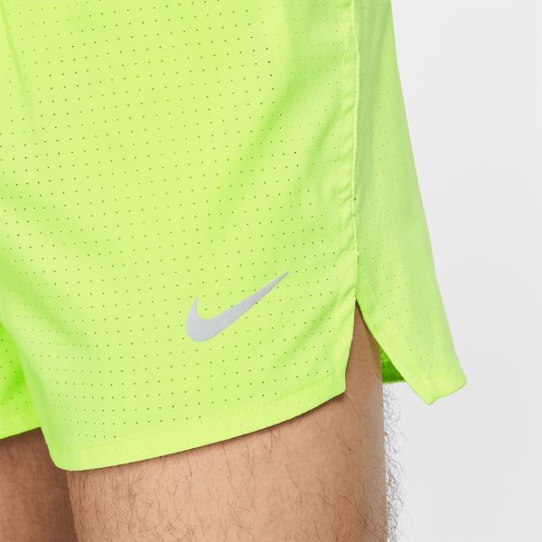 Nike Dri-FIT Fast 3in Pantaloncini - Light Lemon Twist/Black/Reflective Silver