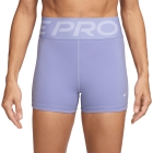 Nike Pro Sculpt 3in Shorts - Lilac Ice/White