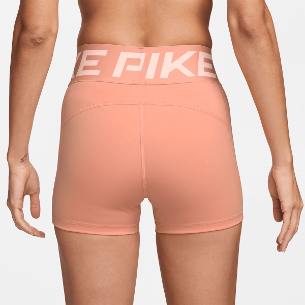 Nike Pro Sculpt 3in Pantaloncini - Apricot Agate/White