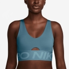Nike Indy Plunge Sujetador Deportivo - Smokey Blue/Denim Turquoise/White