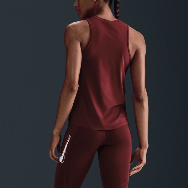 Nike Dri-Fit One Swoosh Canotta - Dark Team Red