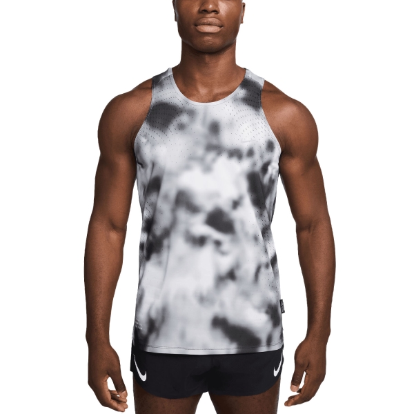 Canotta Running Uomo Nike Breathe Canotta  Black/Reflective Silver HJ4146010
