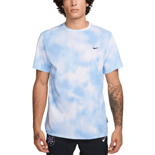 Maglietta Running Uomo Nike Breathe Maglietta  Psychic Blue/Reflective Black HJ4148422