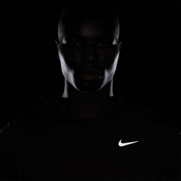 Nike Miler Breathe Camiseta - Black/Reflective Silver