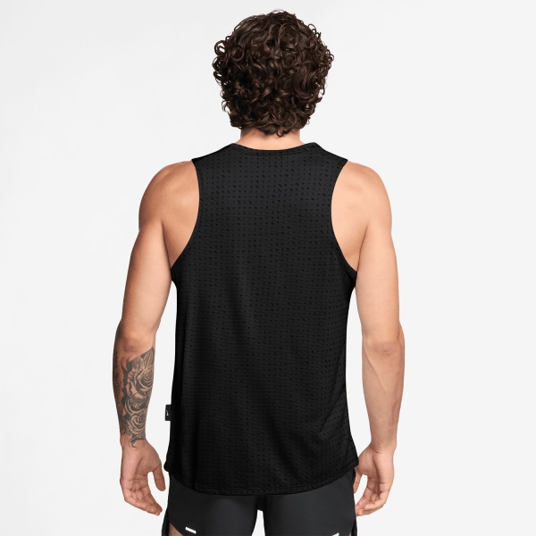 Nike Breathe Miler Tank - Black/Reflective Silver