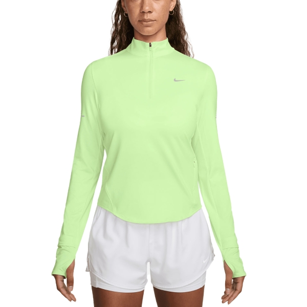Maglia Running Donna Nike DriFIT Swift UV Maglia  Barely Volt/Heather/Reflective Silver HQ0499701