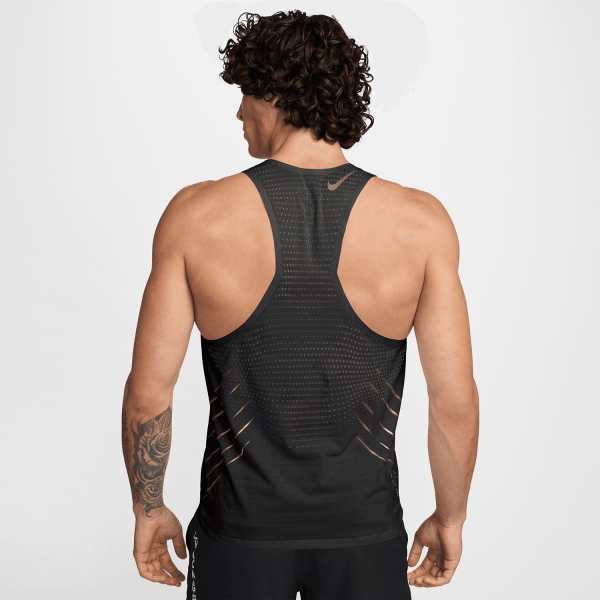 Nike Dri-FIT ADV AeroSwift X Jakob Tank - Black/Metallic Gold