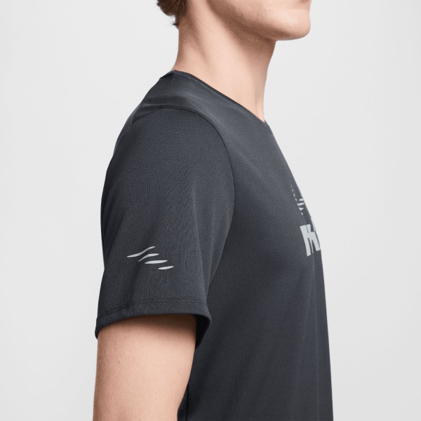 Nike Miler Flash Maglietta - Dark Smoke Grey/Reflective Silver