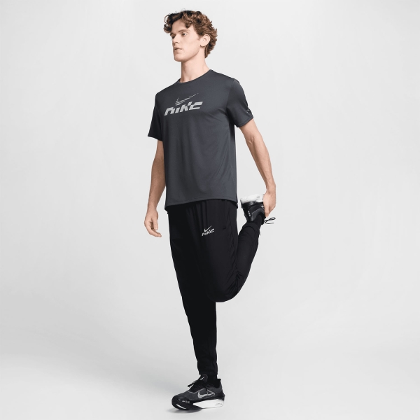 Nike Miler Flash Maglietta - Dark Smoke Grey/Reflective Silver