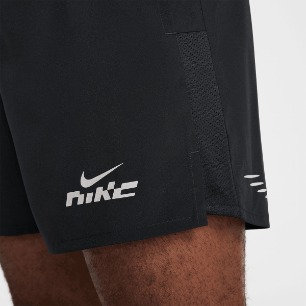 Nike Challenger Flash 5in Shorts - Black/Reflective Silver
