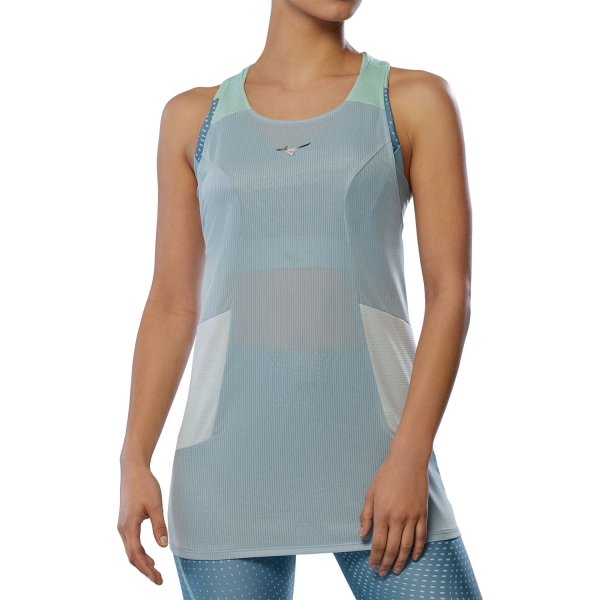 Canotta Running Donna Mizuno DryAeroFlow Canotta  Cloud Blue J2GAC21204