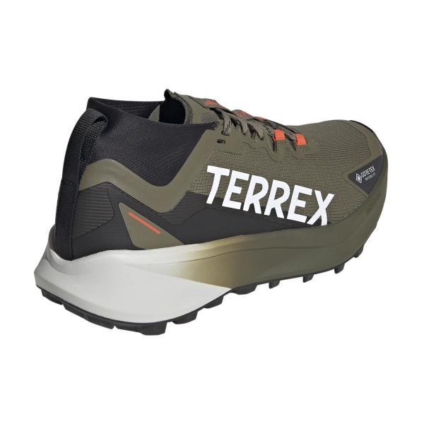 adidas Terrex Agravic GTX - Olive Strata/Cloud White/Semi Impact Orange