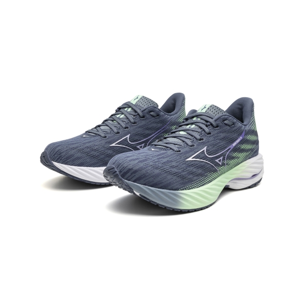 Mizuno Wave Rider 28 - Citadel /White/Neo Mint