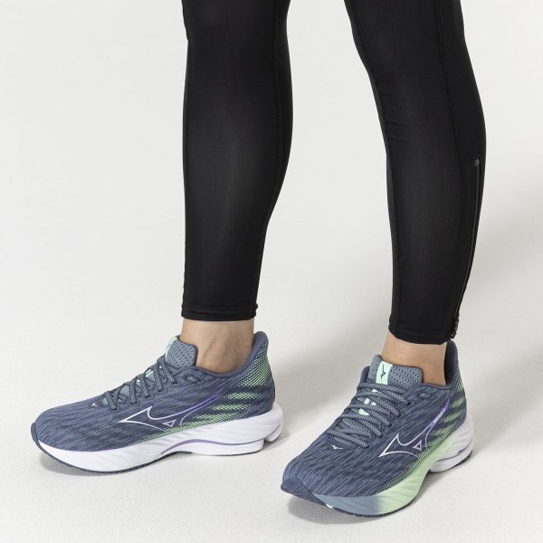 Mizuno Wave Rider 28 - Citadel /White/Neo Mint