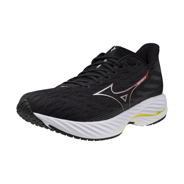 Mizuno Wave Rider 28 - Black/White/Evening Primrose