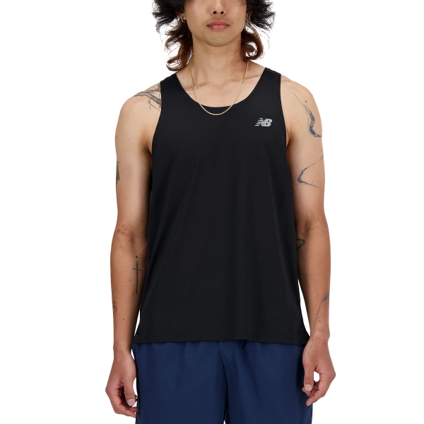 Canotta Running Uomo New Balance Sport Essentials Canotta  Black MT41220BK