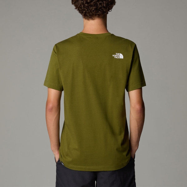 The North Face Easy T-Shirt - Forest Olive/TNF White