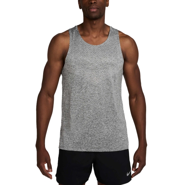 Canotta Running Uomo Nike DriFIT ADV Stride Canotta  Smoke Grey/Heather/Reflective Silver HV5210084