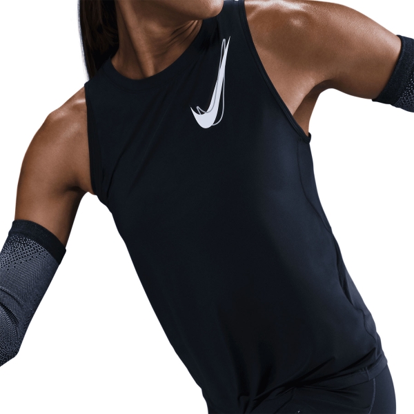 Nike Dri-Fit One Swoosh Top - Black
