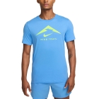 Nike Dri-FIT Trail Logo Camiseta - University Blue/Volt