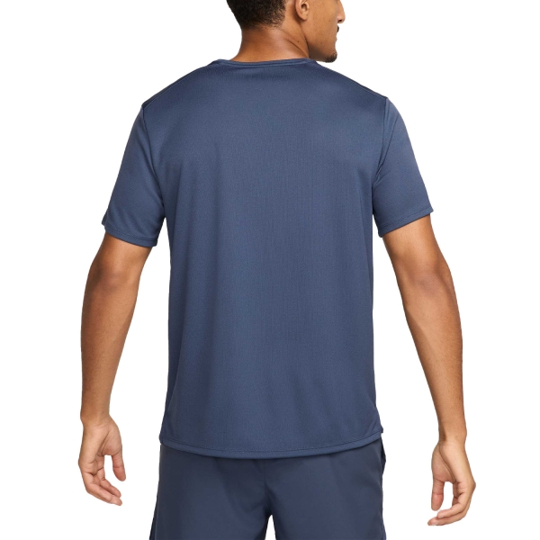 Nike Dri-FIT UV Run Division Miler Maglietta - Thunder Blue/Reflective Silver