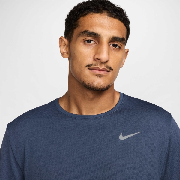 Nike Dri-FIT UV Run Division Miler Maglietta - Thunder Blue/Reflective Silver