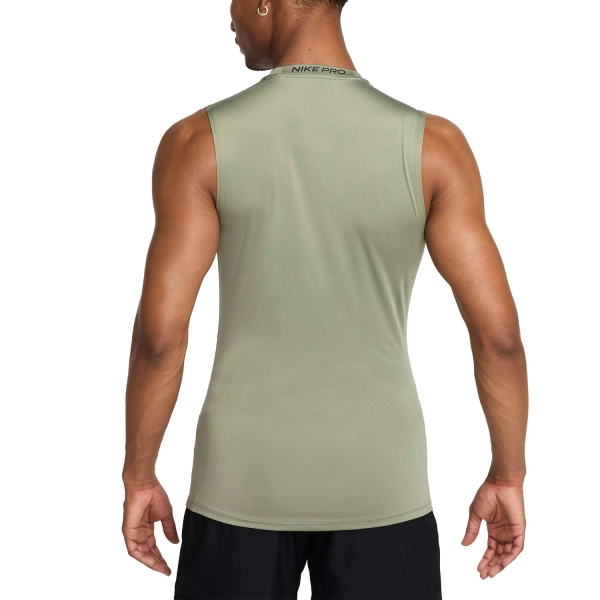 Nike Pro Dri-FIT Logo Top - Light Army/Black