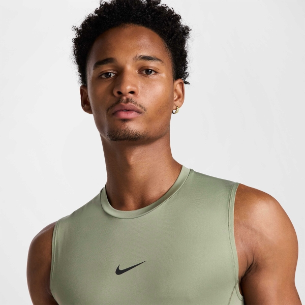 Nike Pro Dri-FIT Logo Top - Light Army/Black