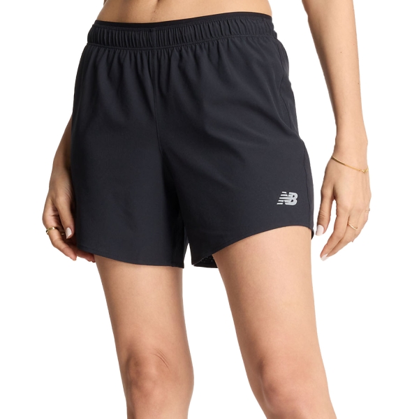 Women's Running Shorts New Balance RC 5in Shorts  Black WS41202BK