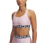 Under Armour HeatGear Reggiseno Sportivo - Prime Pink/White