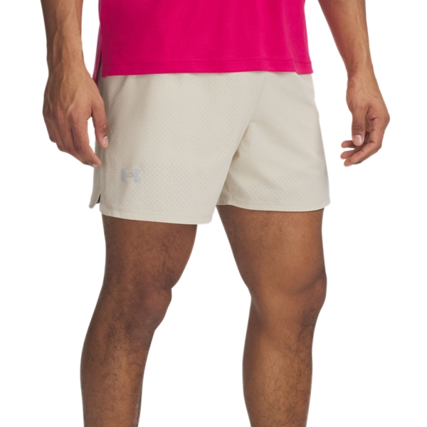 Men's Trail Running Shorts Under Armour Launch Pro 5in Shorts  Sandstorm/Reflective 13898100280