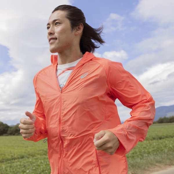 Asics Road Jacket - Coral Reef