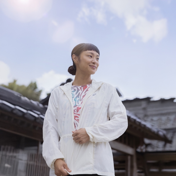 Asics Road Logo Jacket - Birch
