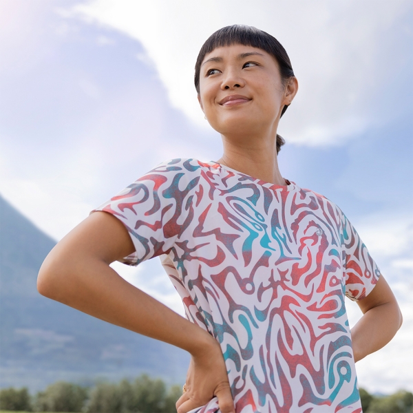 Asics Road All Over Print Camiseta - Birch
