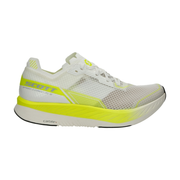 Scarpe Running Performance Uomo Scott Speed Carbon RC 2  White/Safety Yellow 4205747781