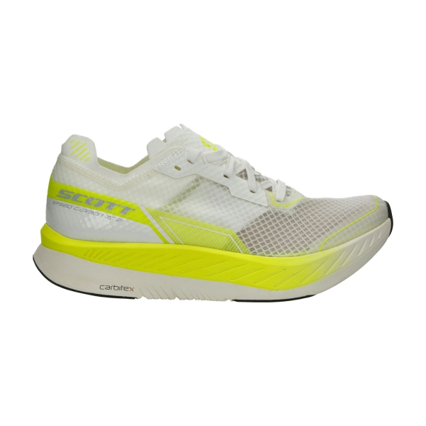 Scarpe Running Performance Donna Scott Speed Carbon RC 2  White/Safety Yellow 4205757781
