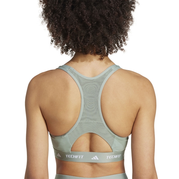 adidas TechFIT Pro Sujetador Deportivo - Silver Green