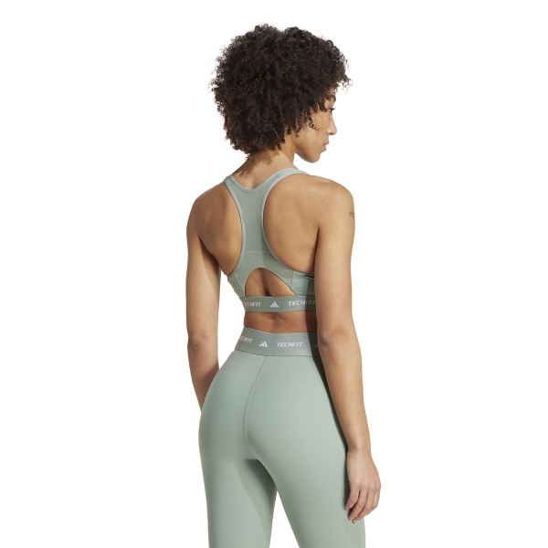 adidas TechFIT Pro Sujetador Deportivo - Silver Green
