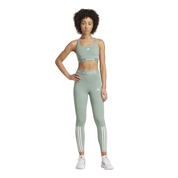 adidas TechFIT Pro Sujetador Deportivo - Silver Green