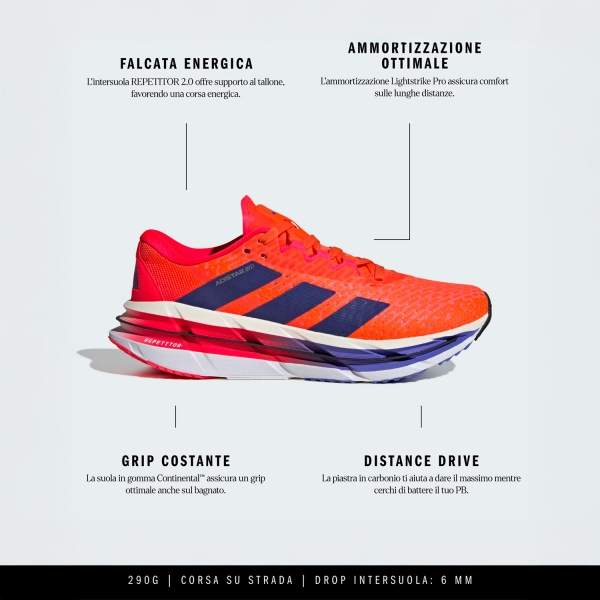 adidas Adistar BYD - Impact Orange/Lucid Blue/Lucid Red