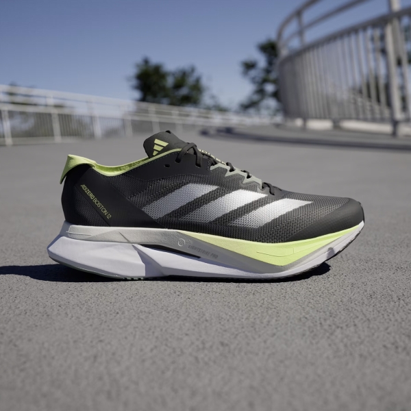 adidas adizero Boston 12 - Aurora Ink/Silver Metal/Pulse Lime