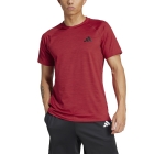 adidas Gym+ Logo Camiseta - Preloved Ruby Melange