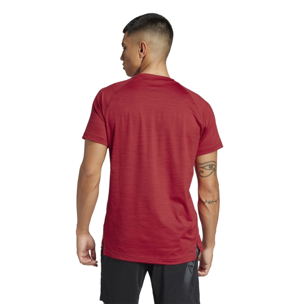adidas Gym+ Logo Camiseta - Preloved Ruby Melange