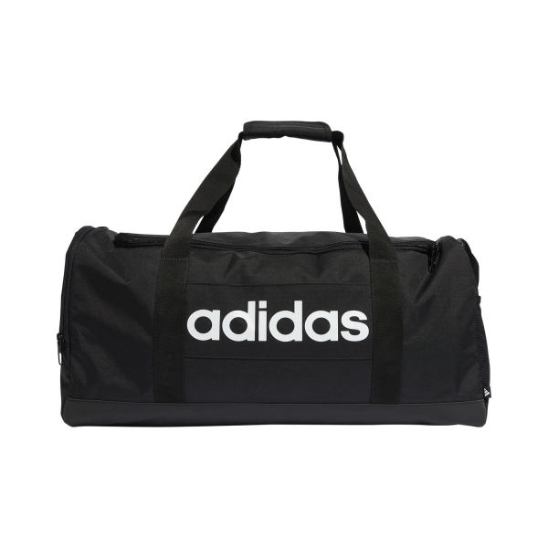 adidas Linear Logo Medium Duffle - Black/White