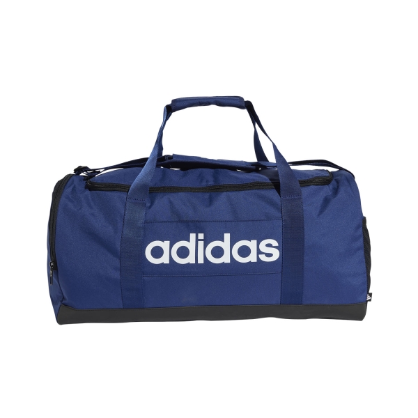 adidas Linear Logo Medium Duffle - Dark Blue/White