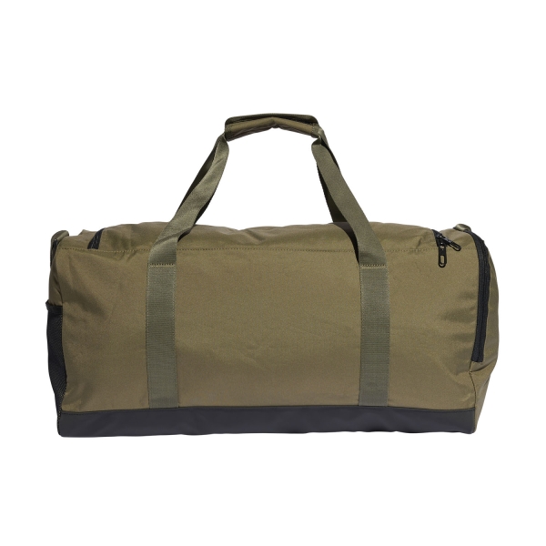 adidas Linear Logo Medium Duffle - Olive Strata/Black