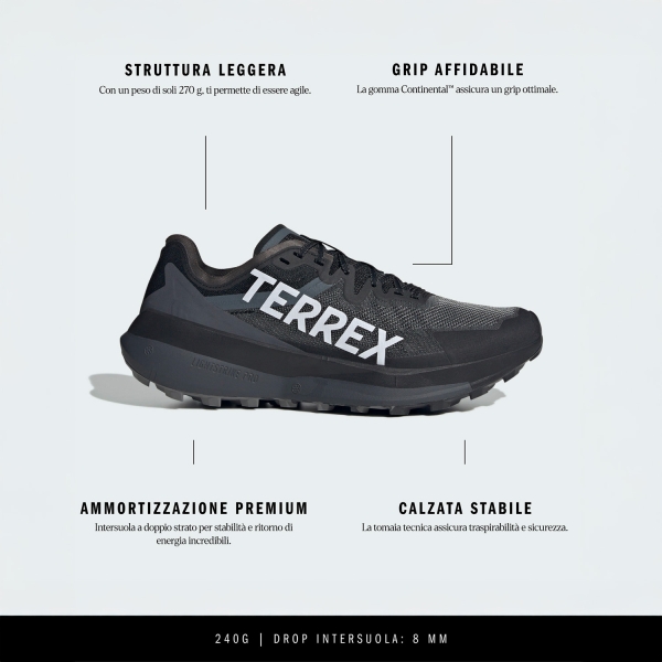 adidas Terrex Agravic Speed - Core Black/Dash Grey/Grey Four